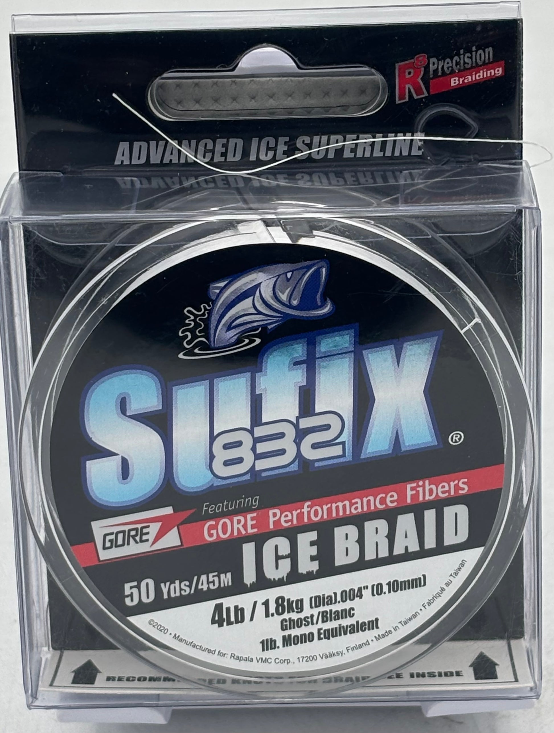 Sufix  832 Advanced Ice Braid Ghost 4LB \/ 50 Yds  671-004GH