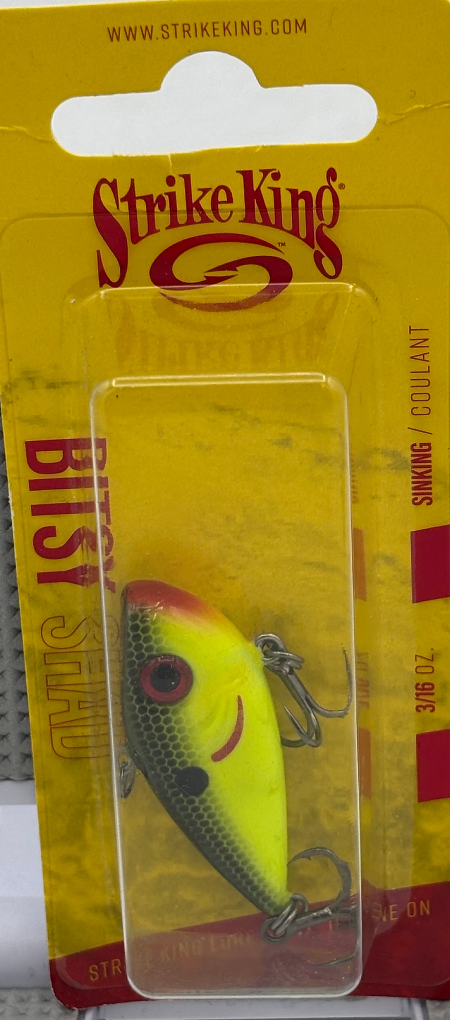 Strike King  Bitsy Shad Black Black  REYESDB-535