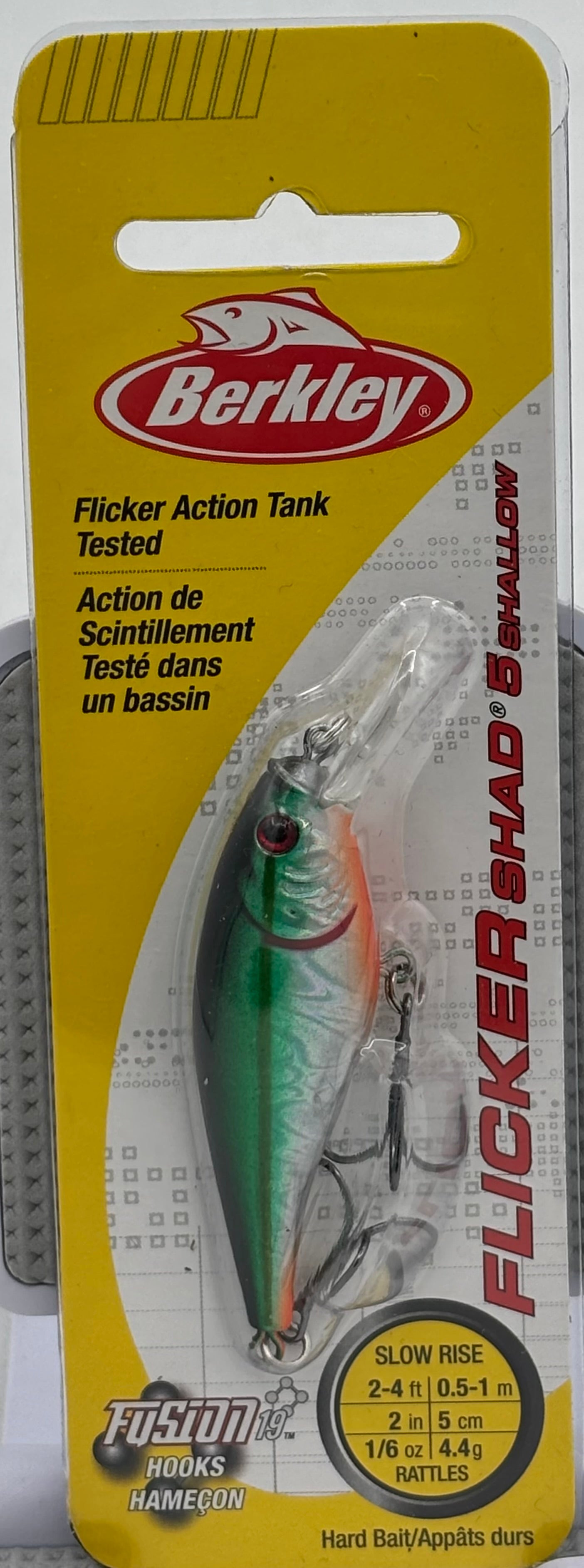 Berkley  Flicker Shad 5 Shallow Slick Green Alewife 1\/6 oz  120-9083