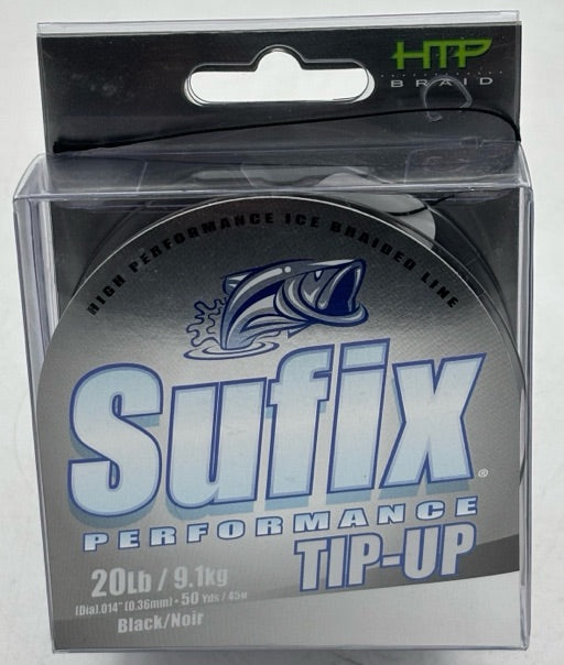 Sufix  Tip-Up Performance Black 20 lb \/ 50 Yds  033-7512