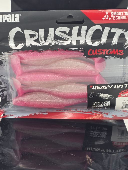 RAPALA Crush City Customs - Heavy Hitter - Hot Pink Pearl CCHEH4HPP-TL