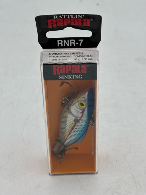 Rapala  Rattlin\u2019 Rapala 07 Holographic Blue Shad  RNR07HBSD