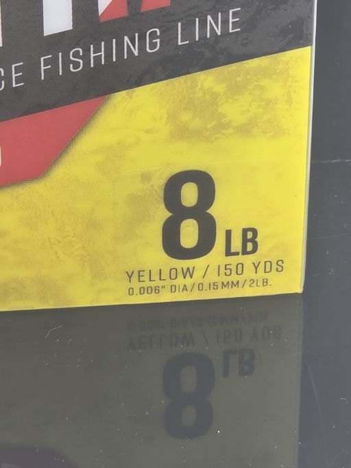 Strike King  Contra Braid 150yd\/8lb Hi Vis  LPB150-8Y