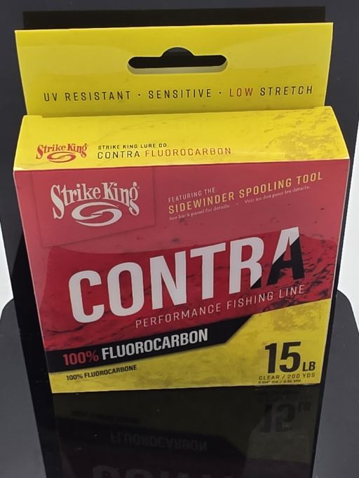 Strike King  Contra Fluorocarbon 200yd\/15lb  LPFC200-15C