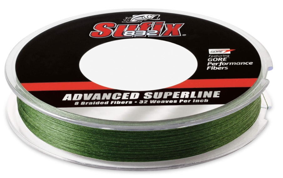 Sufix  832 Braid 30 lb Lo-Vis Green 150 Yds  660-030G