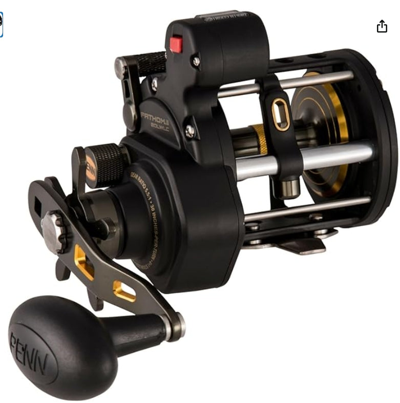 PENN FATHOM II LEVEL WIND\/WITH LINE COUNTER 20 FTHII20LWLC