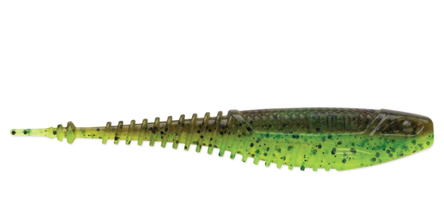 Rapala  Crush City Freeloader 4\u201D Green Pumpkin Chartreuse Pepper  CCFLD4GPCH