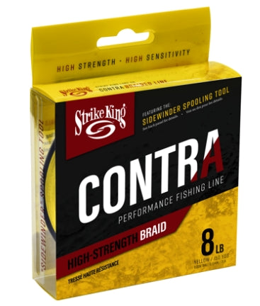 Strike King  Contra Braid 150yd\/8lb Hi Vis  LPB150-8Y
