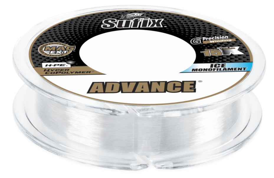 Sufix  Advance Ice Monofilament Clear 8 lb \/ 100 yds  606-008