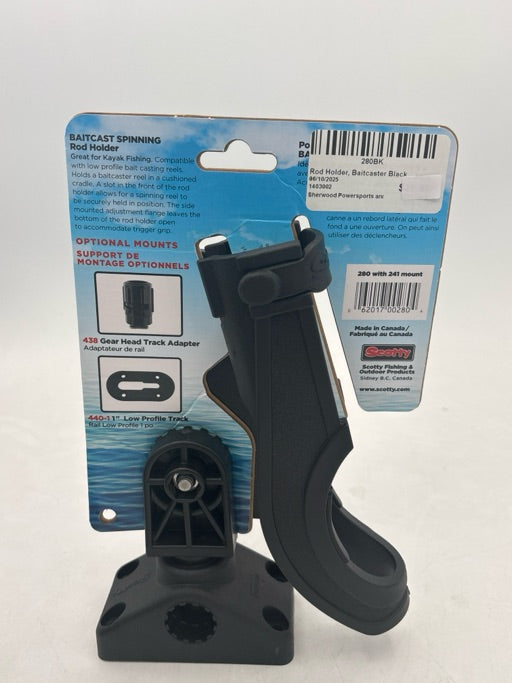 Scotty  Rod Holder Baitcaster Black  280BK
