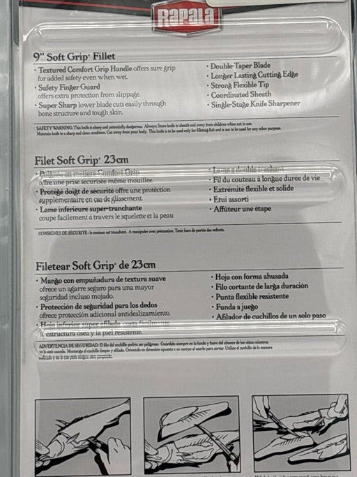 Rapala 9\u201D Soft Grip Fillet Knife  BP709SH1