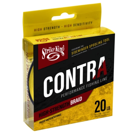 Strike King  Contra Braid 150yd/20lb Hi Vis  LPB150-20Y