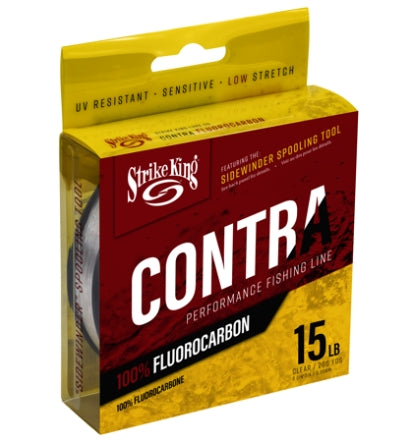 Strike King  Contra Fluorocarbon 200yd\/15lb  LPFC200-15C