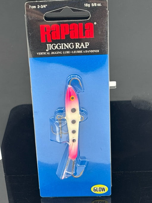 Rapala Jigging Rap 7 Glow Pink Squirrel  W7GPSQ