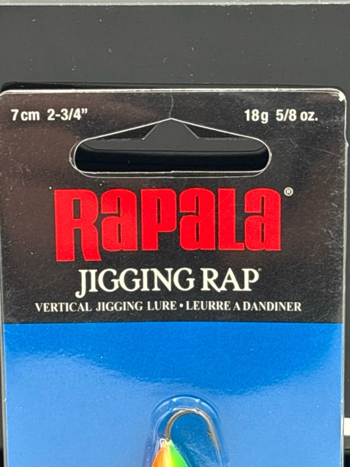Rapala Jigging Rap-Green Tiger UV W7GTU