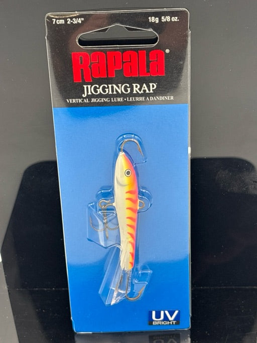 Rapala  Jigging Rap 7 Pink Tiger UV  W7PTU