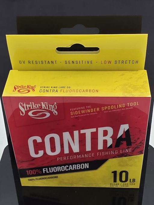 Strike King  Contra Fluorocarbon 200yd\/10lb  LPFC200-10C