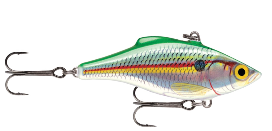 Rapala  Rattlin\u2019 Rapala 07 Holographic Emerald Shad  RNR07HESD