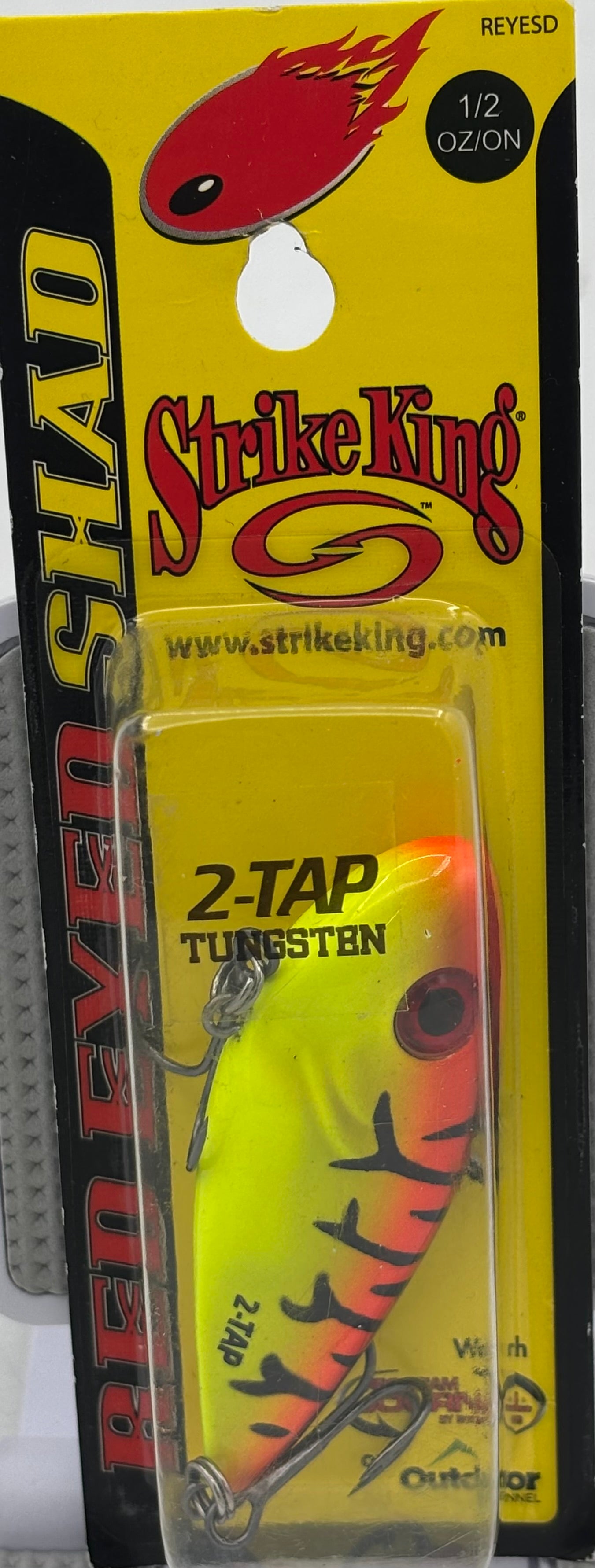 Strike King  Red Eyed Shad Tungsten 2 Tap Green Tomato  REYESDTT12-430
