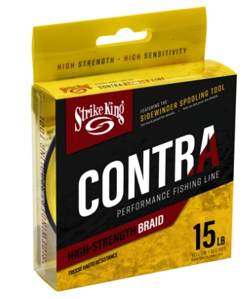 Strike King  Contra Braid 150yd\/15lb Hi Vis  LPB150-15Y