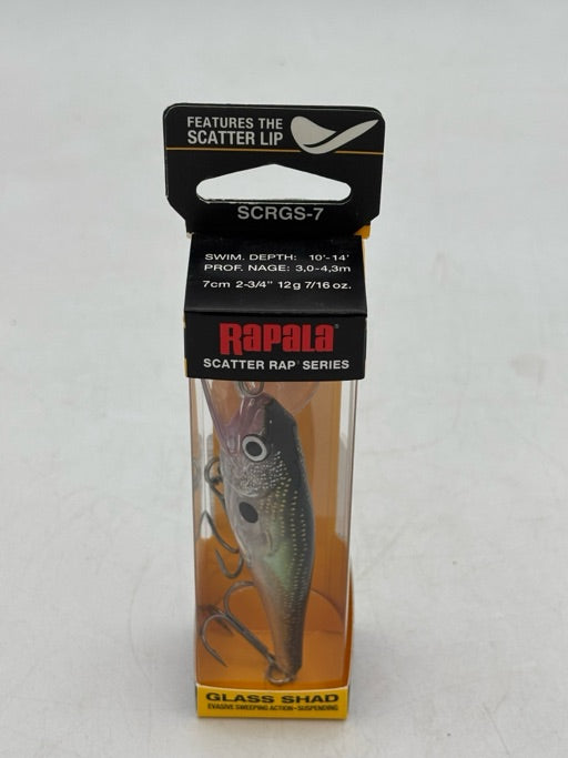 Rapala  Scatter Glass Shad 07 Glass Black  SCRGS07GBK