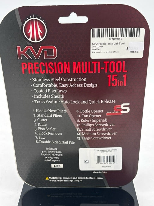 Strike King  KVD Precision Multi Tool  MTKVD15