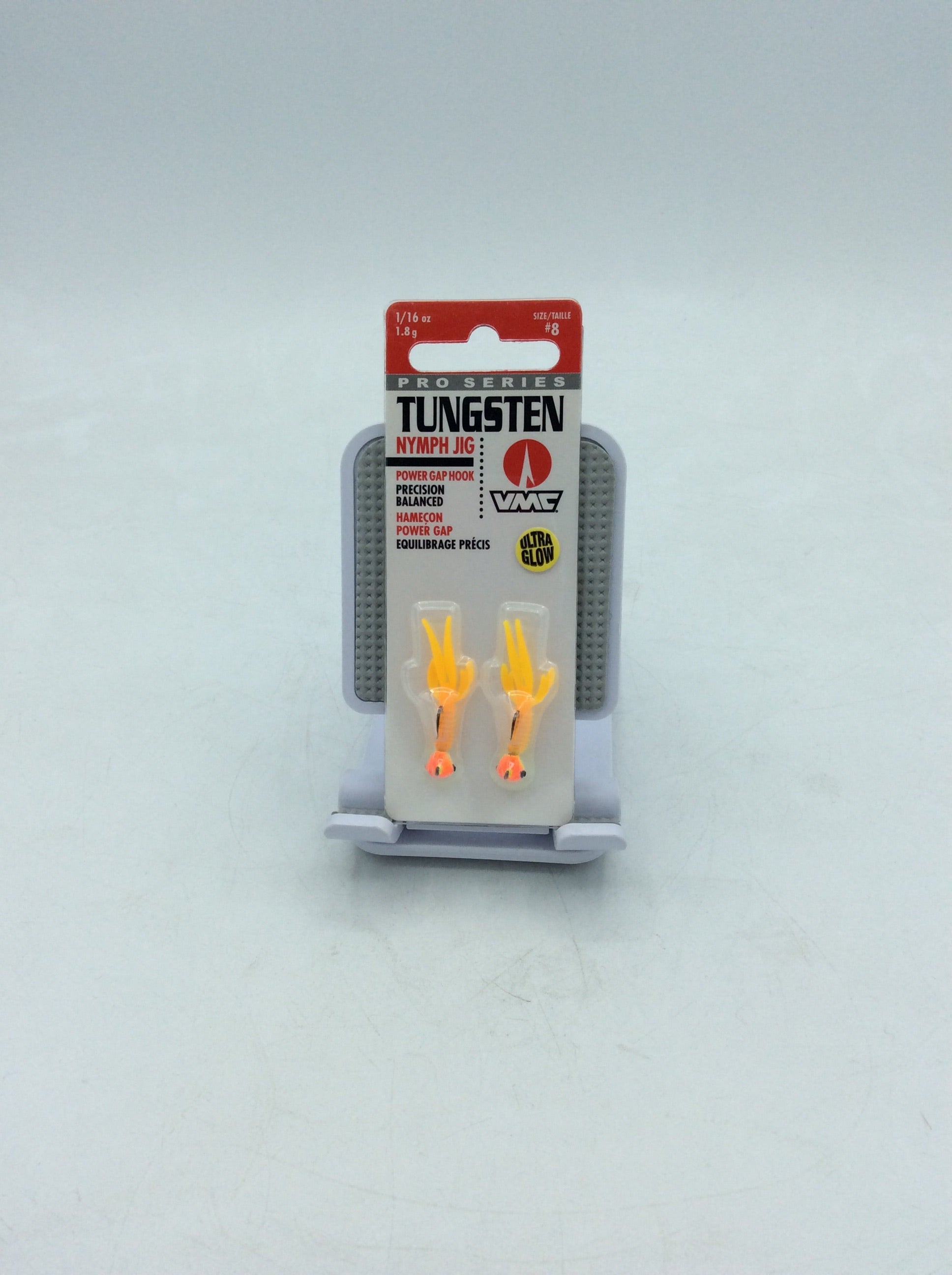 VMC  Tungsten Nymph Jig, Orange Chart Glow, 2-pack TNYJ116OCGL