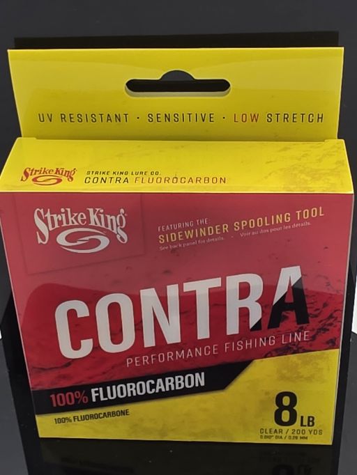 Strike King  Contra Fluorocarbon 200yd\/8lb  LPFC200-8C