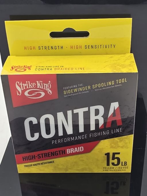 Strike King  Contra Braid 150yd\/15lb Hi Vis  LPB150-15Y