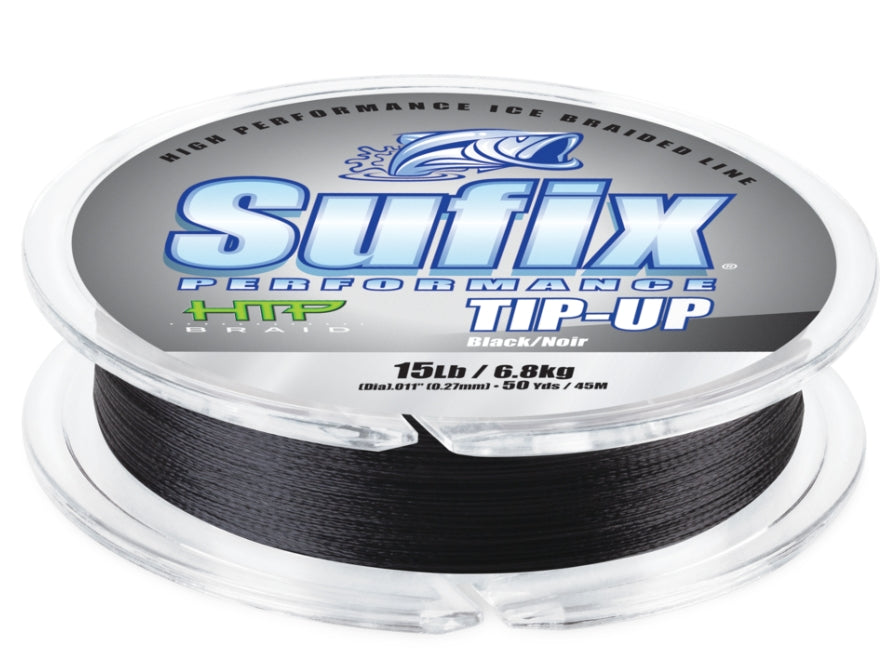 Sufix  Tip-Up Performance Black 20 lb \/ 50 Yds  033-7512
