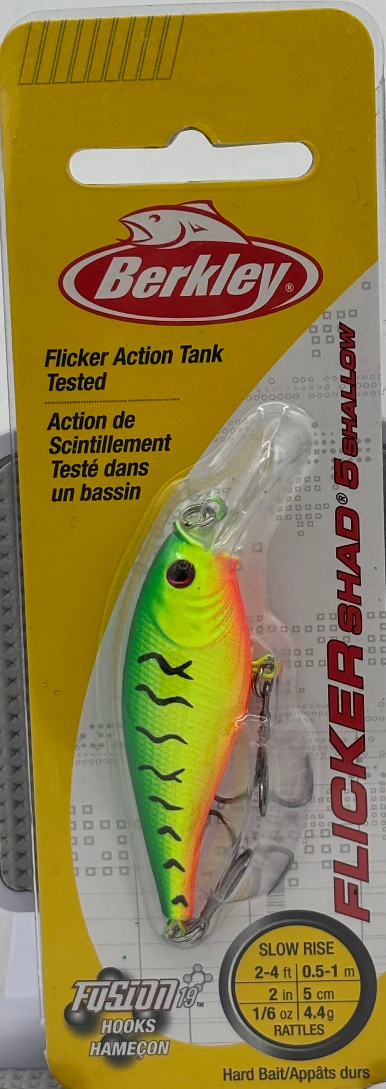 Berkley  Flicker Shad 5 Shallow Firetiger 1\/6 oz  120-9066