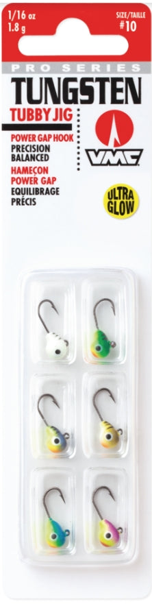 VMC  Tungsten Tubby Jig Kit, Glow TTJ116G6