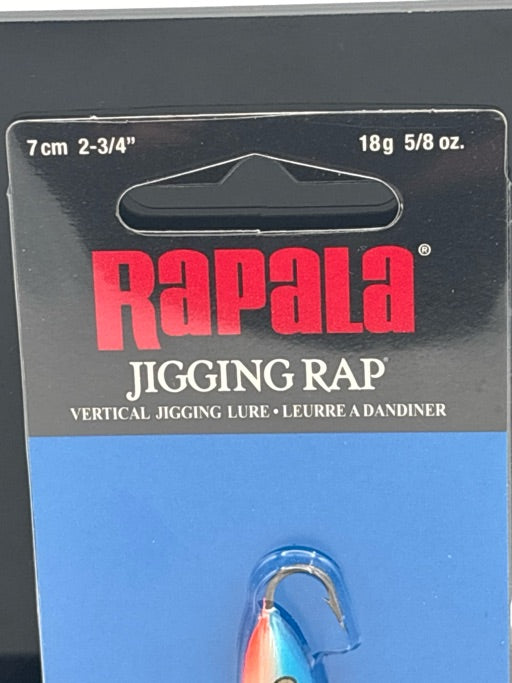Rapala Jigging Rap 7 Glow Blue Tiger  W7GBT
