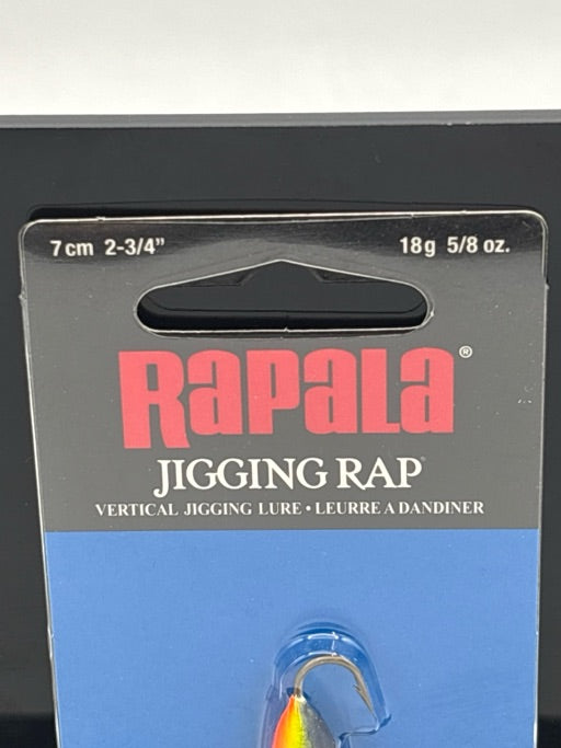 Rapala  Jigging Rap 7 Glow Hot Perch  W7GHP