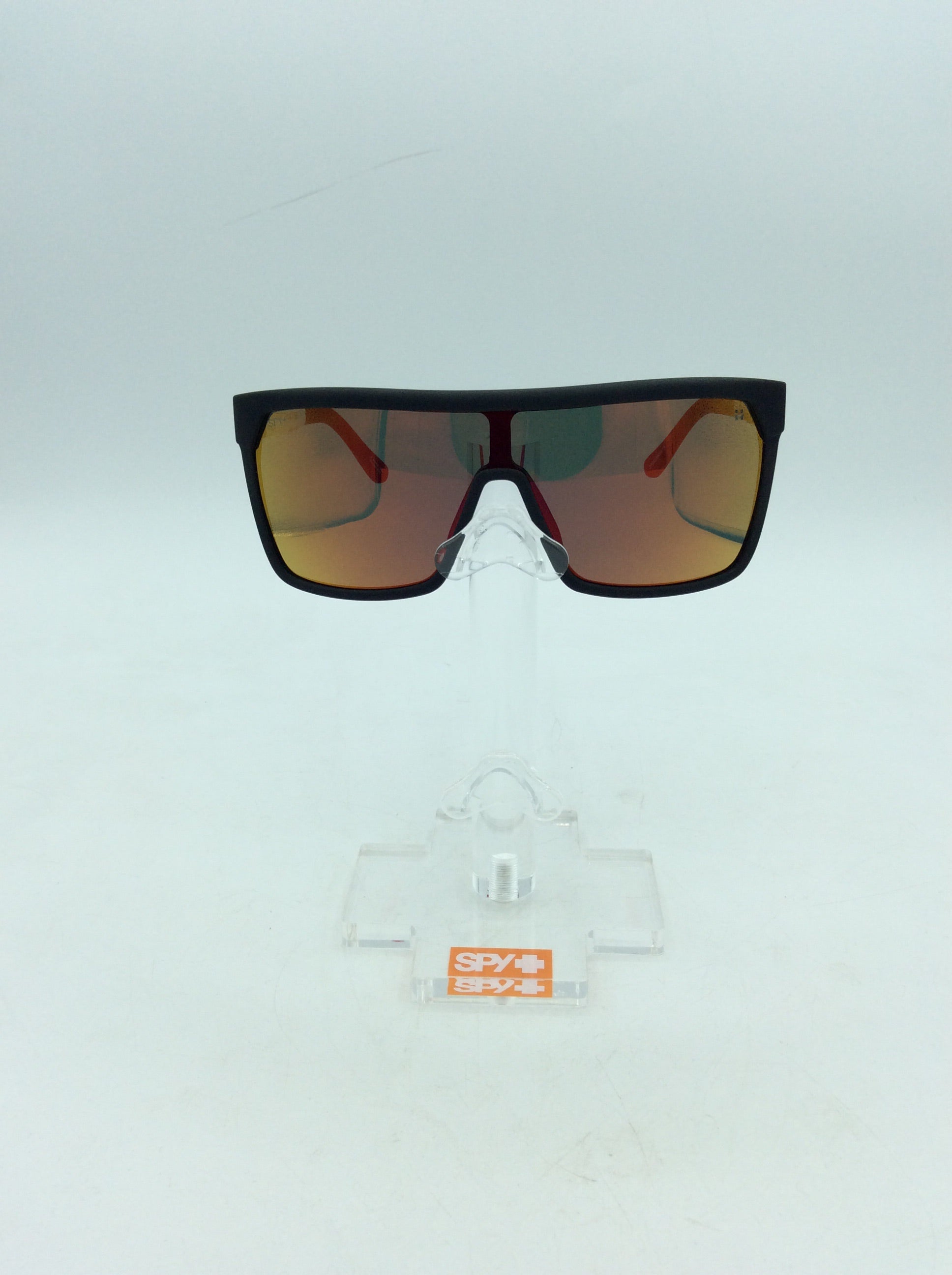 SPY  FLYNN SOFT MATTE BLACK RED  670323803673