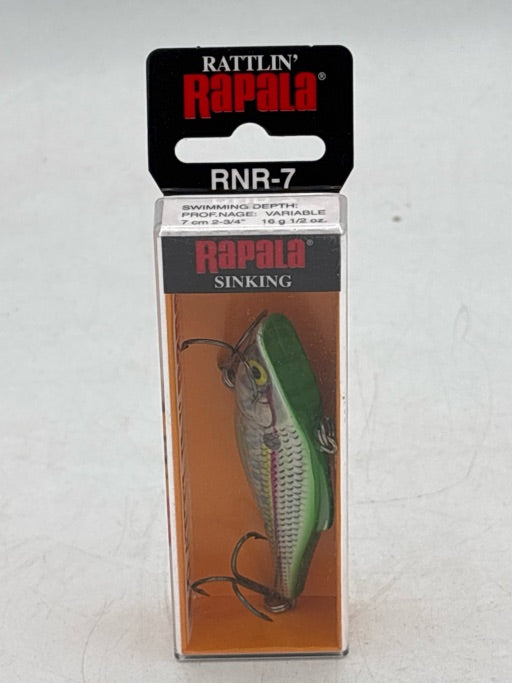 Rapala  Rattlin\u2019 Rapala 07 Holographic Emerald Shad  RNR07HESD