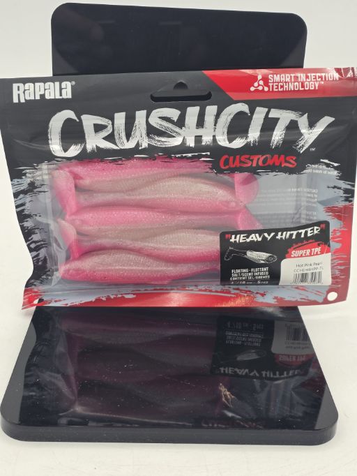 RAPALA Crush City Customs - Heavy Hitter - Hot Pink Pearl CCHEH4HPP-TL
