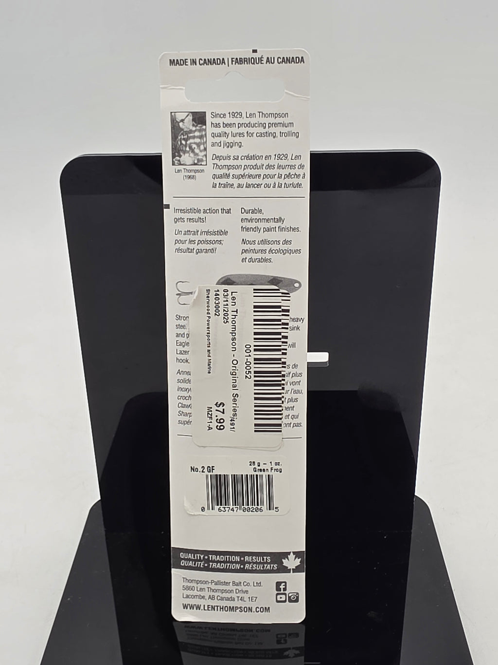 Len Thompson  2 GF - Green Frog - Original Series 001-0052