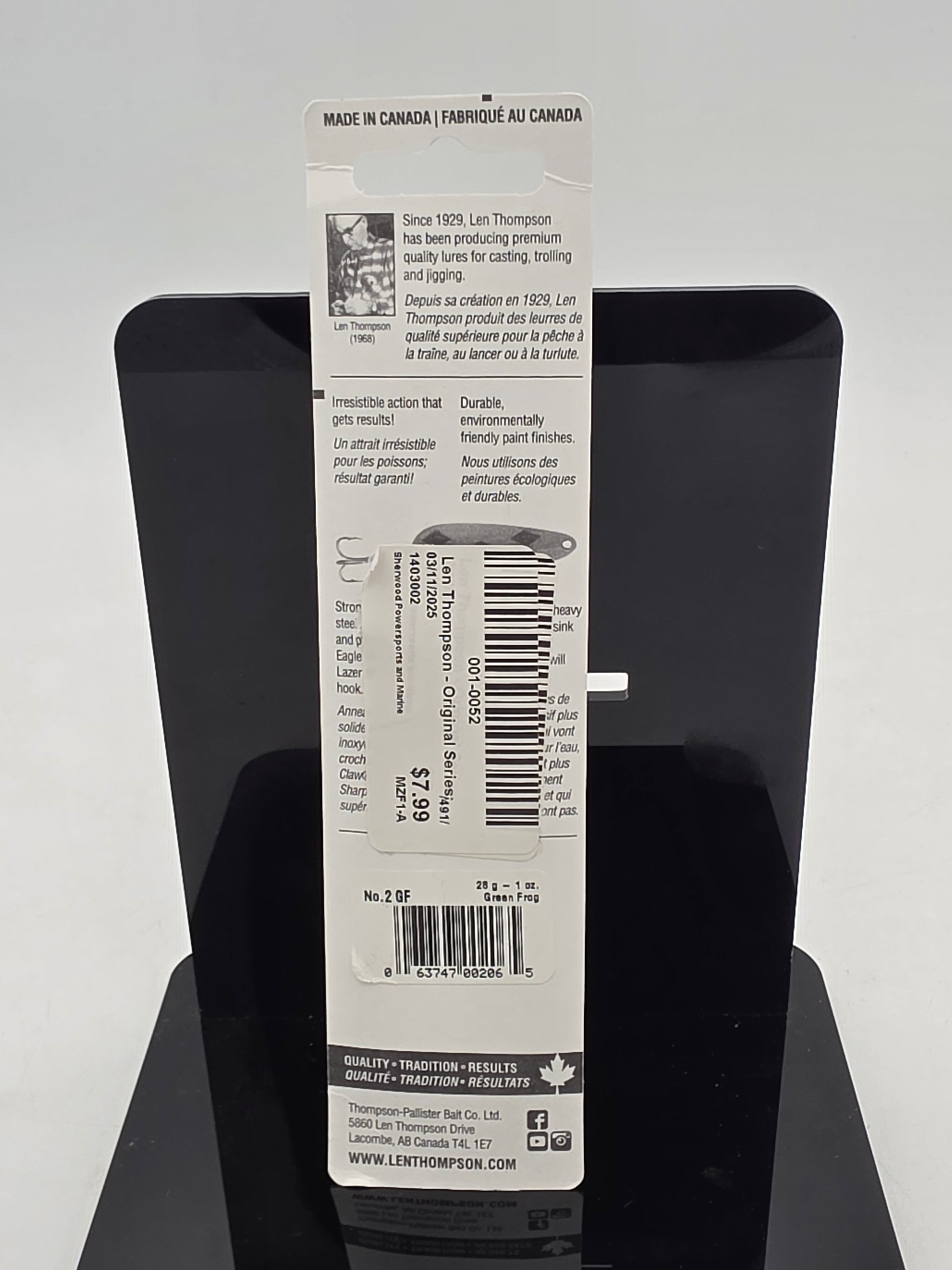 Len Thompson  2 GF - Green Frog - Original Series 001-0052