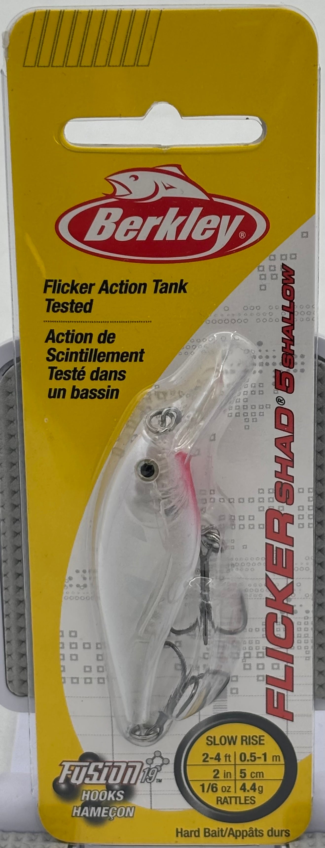 Berkley  Flicker Shad 5 Shallow Flashy Pearl 1\/6 oz  120-9073