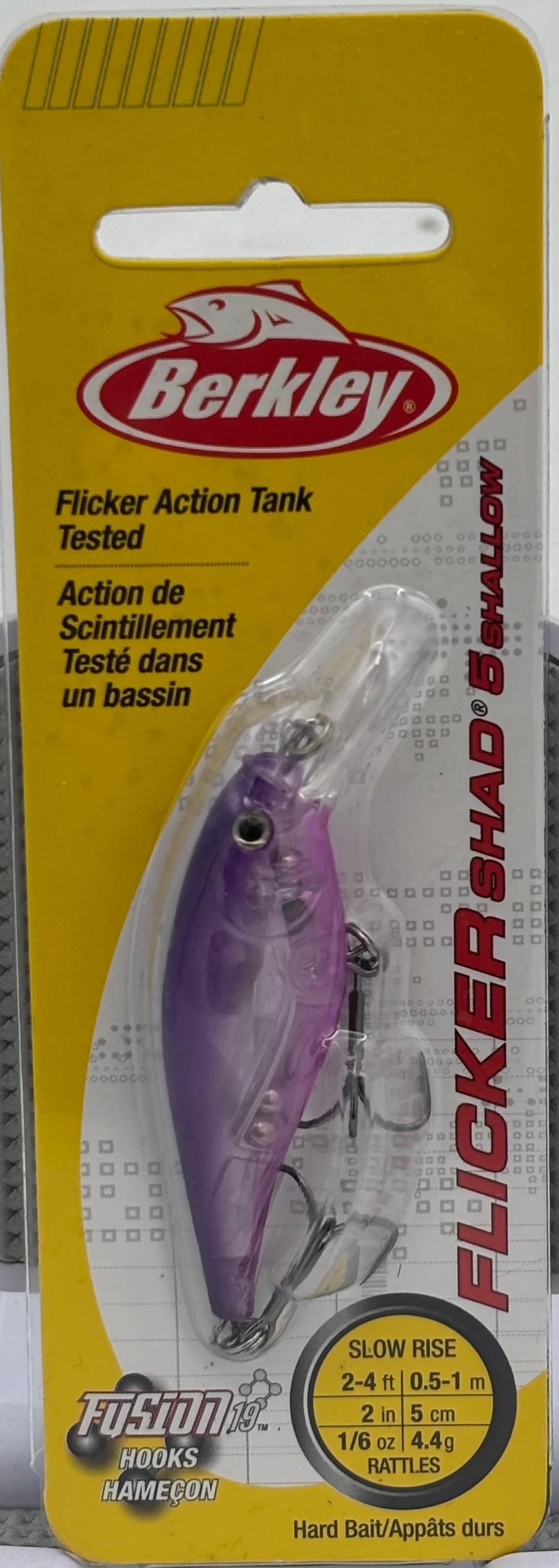 Berkley  Flicker Shad 5 Shallow Flashy Purple Candy 1\/6 oz 120-9071