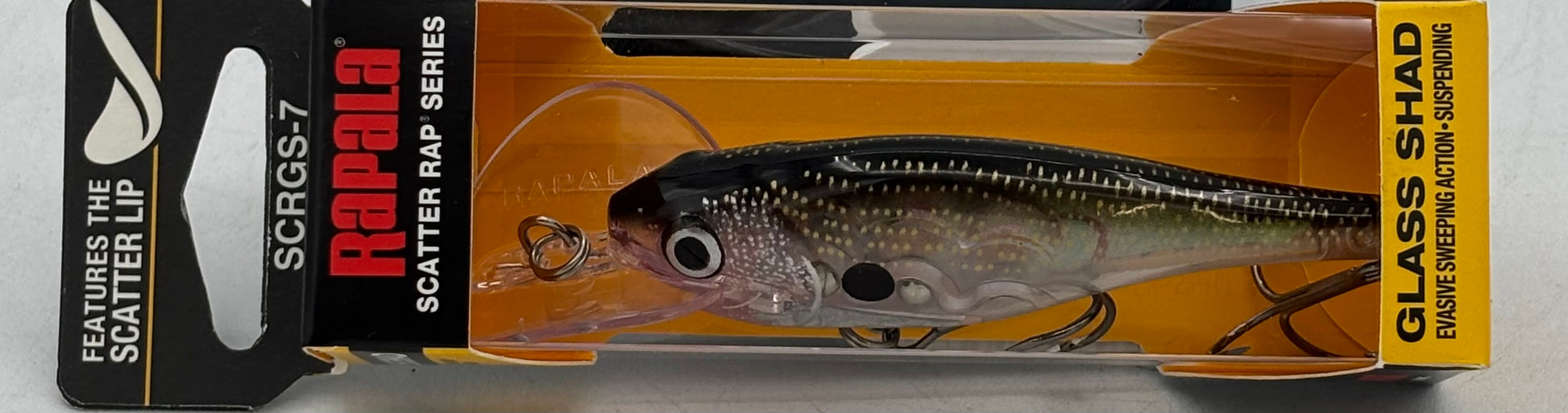 Rapala  Scatter Glass Shad 07 Glass Black  SCRGS07GBK
