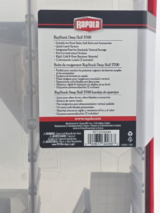 RAPALA  RapStack Deep Half 3700 RTT3700DH