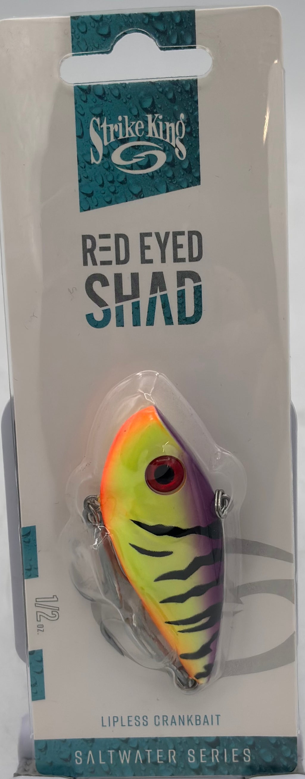 Strike King  Saltwater Red Eyed Shad Purple Firetiger  REYESDSW12-516