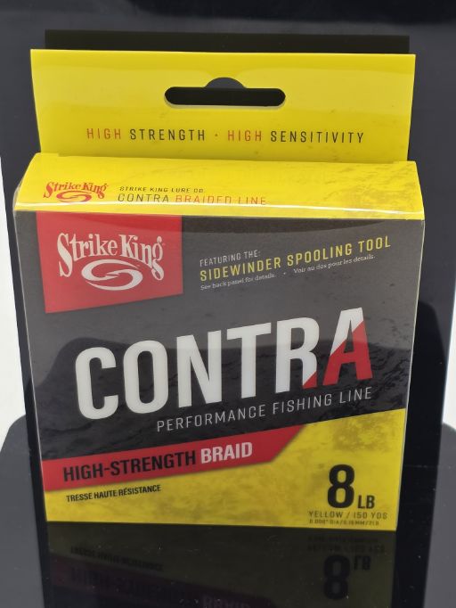 Strike King  Contra Braid 150yd\/8lb Hi Vis  LPB150-8Y