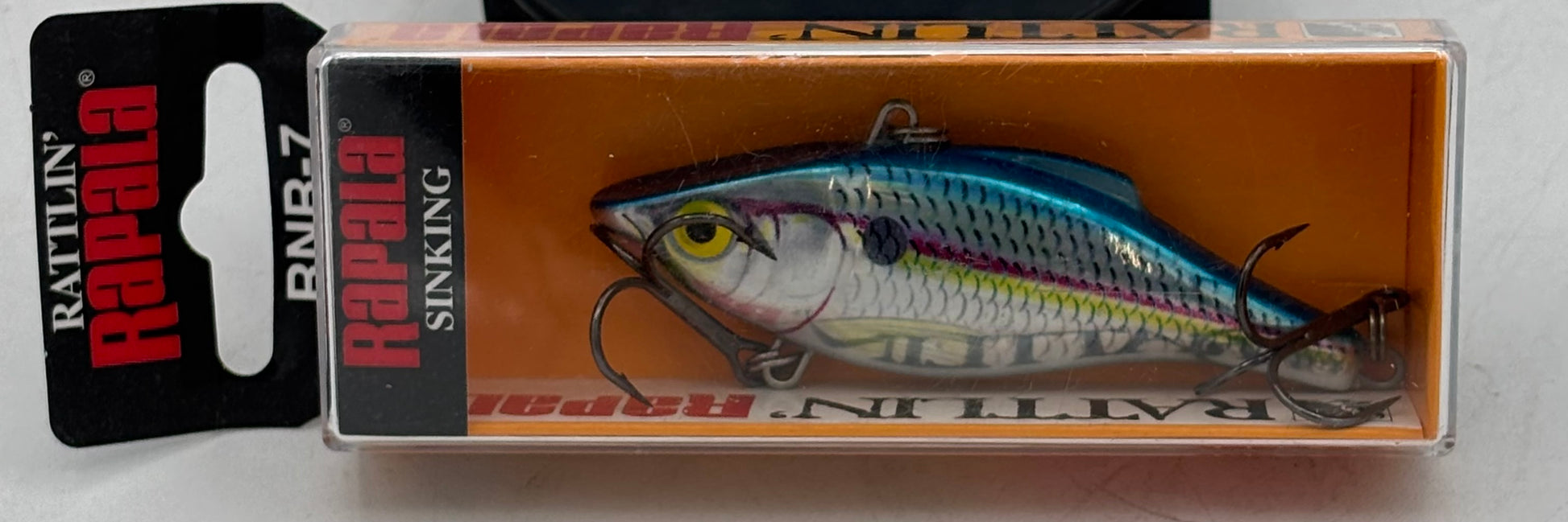 Rapala  Rattlin\u2019 Rapala 07 Holographic Blue Shad  RNR07HBSD