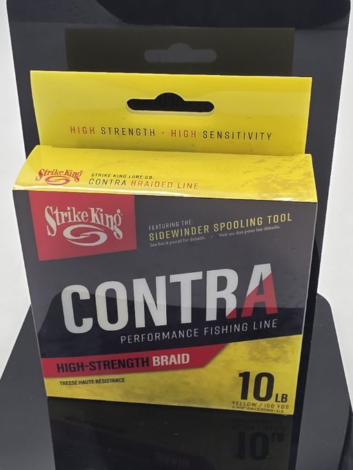 Strike King  Contra Braid 150yd\/10lb Hi Vis  LPB150-10Y