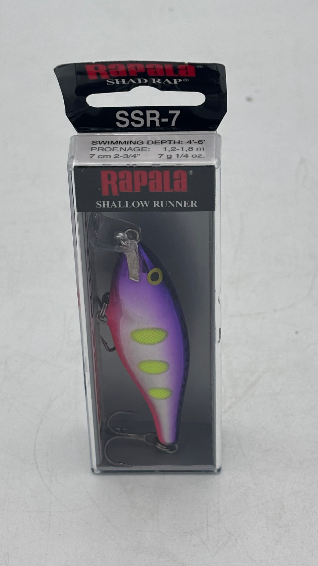 Rapala  Shallow Shad Rap 07 Voodoo Haze SSR07VDH