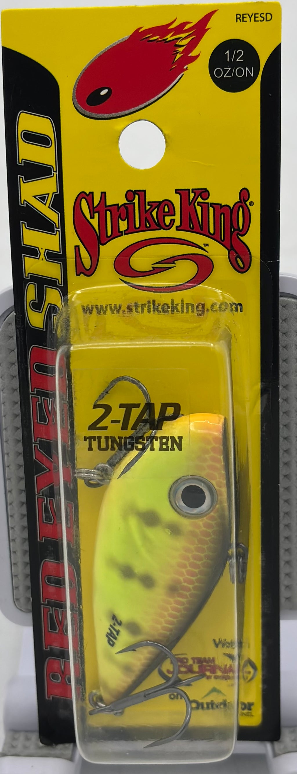 Strike King  Red Eyed Shad Tungsten 2 Tap Chartreuse Perch  REYESDTT12-650